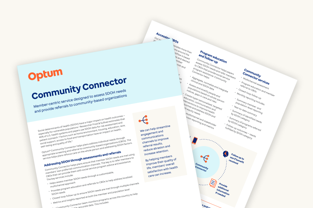 Optum Community Connector Helps Health Plans