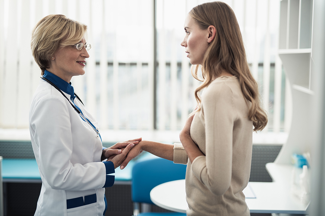 Doctor treating patient