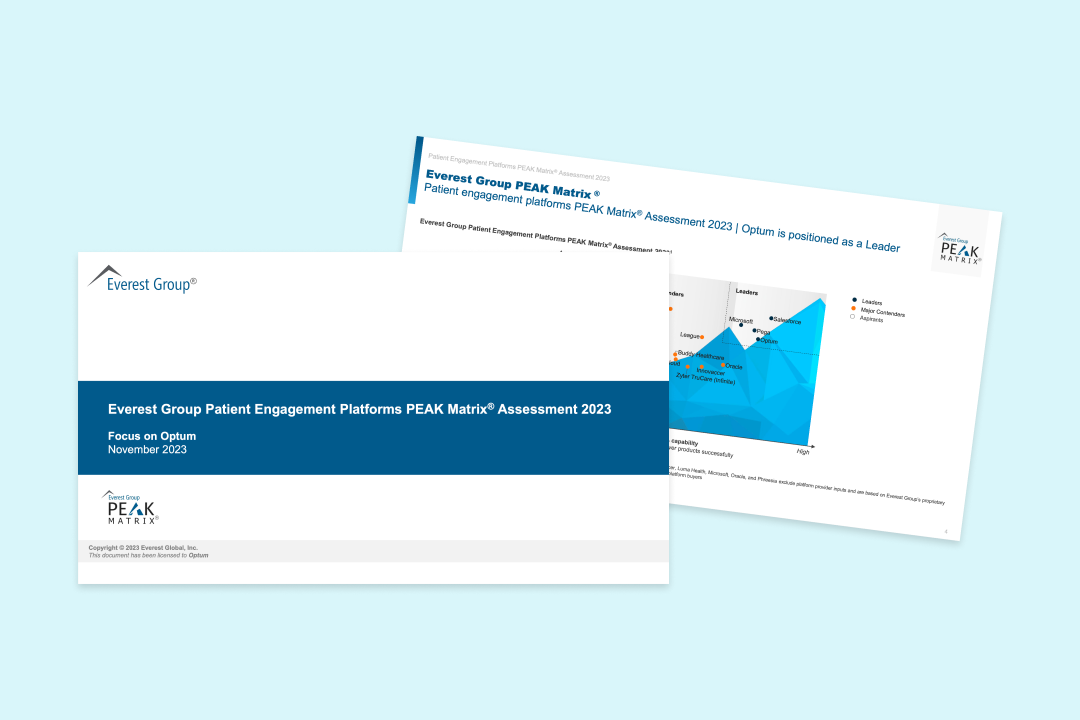 Everest Group Names Optum 2023 Patient Engagement Leader 