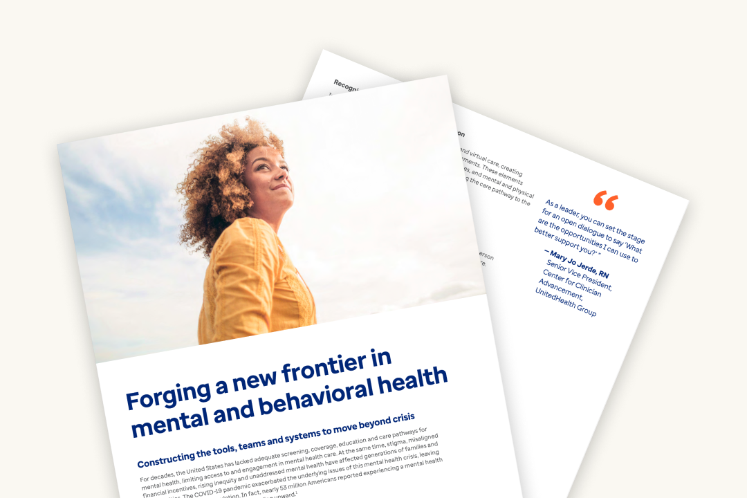 Forging a New Frontier in Mental & Behavioral Health 