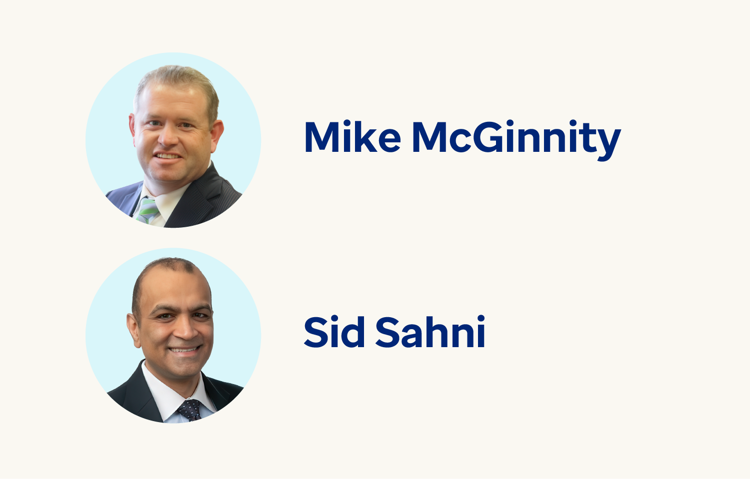 Mike McGinnity and Sid Sahni of Optum Rx