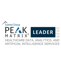 Everest Group 2025 Healthcare Data, Analytics and AI Services Leader PEAK Matrix logo 