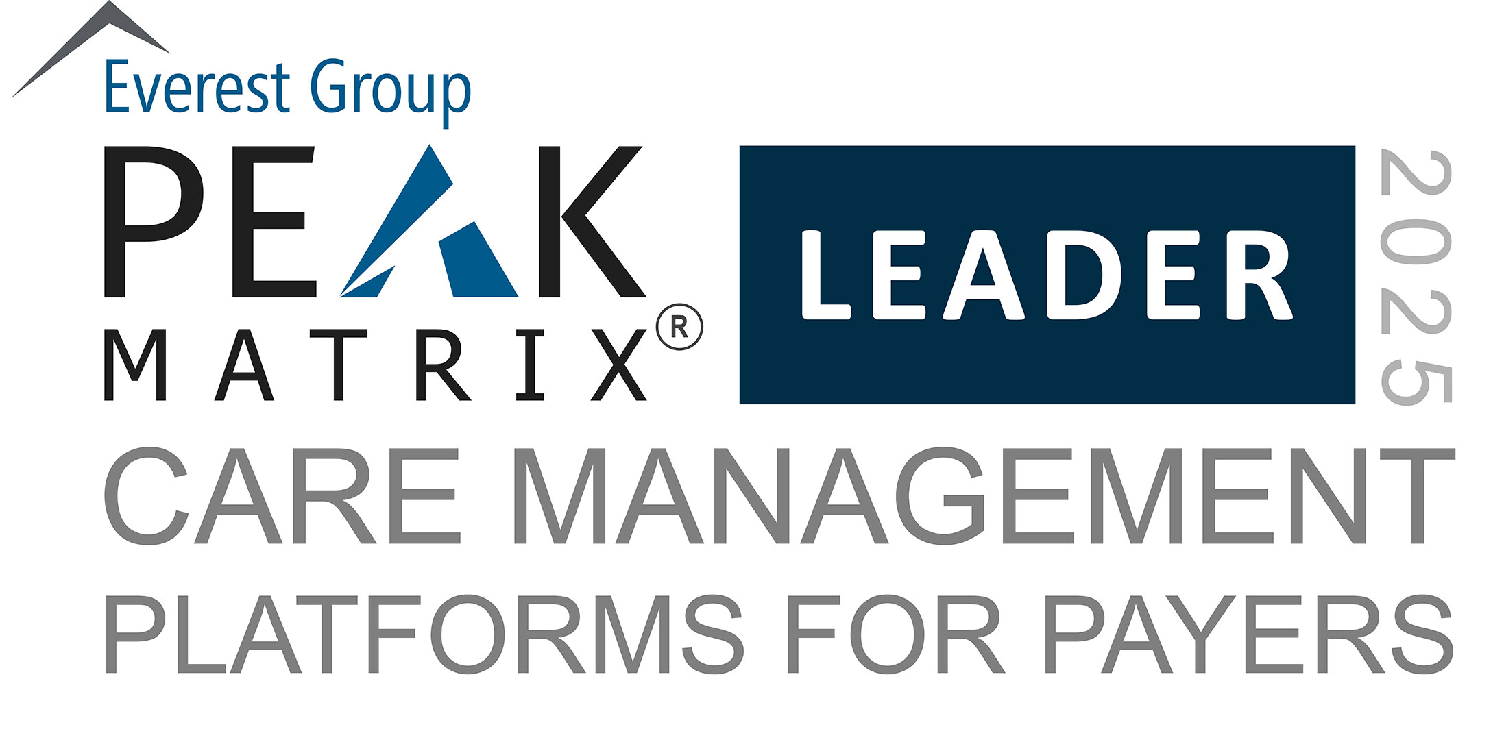 Everest Group 2025 Care Management Platforms for Payers Leader PEAK Matrix logo