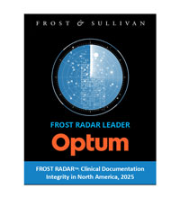 2025 Frost & Sullivan Frost Radar for Clinical Documentation Integrity in North America logo 
