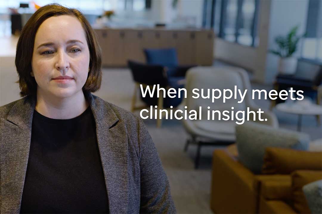 Photo of Viriginia Pfeifer titled "When supply meets clinical insight"