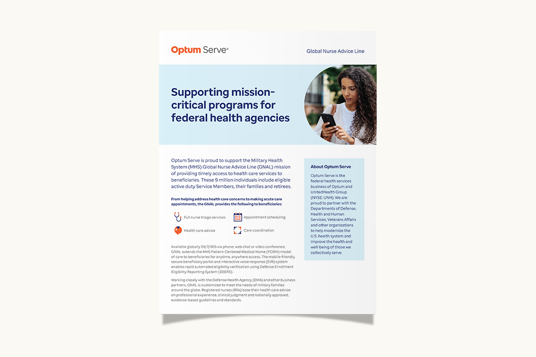 Global Nurse Advice Line for Federal Health Agency Programs